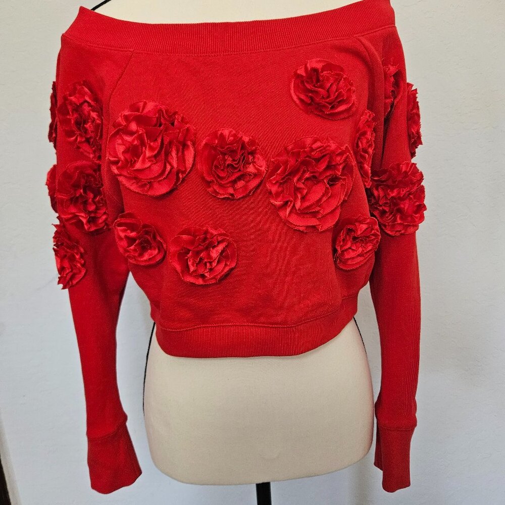 Anthropologie floral sweater